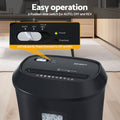 Devanti Electric Paper Shredder 10 Sheet A4 Cross-Cut Home Office
