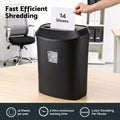 DEVANTI 25L Paper Shredder 14 Sheet P4 Cross Cut for Home Office