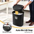 DEVANTI 25L Paper Shredder 14 Sheet P4 Cross Cut for Home Office