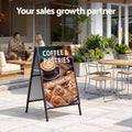 A1 Frame Sign Stand Double Sided Poster Display 60x90cm