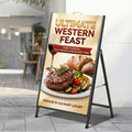 A1 Frame Sign Stand Single Sided Poster Display 60x90cm