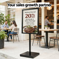 A1 Pedestal Sign Holder Double Sided 60x90cm Poster Stand