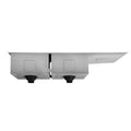 Cefito Double Bowl Kitchen Sink 111x45cm Stainless Steel Silver