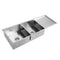 Cefito Double Bowl Kitchen Sink 111x45cm Stainless Steel Silver