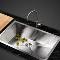Cefito Kitchen Sink 45x30cm Stainless Steel Single Bowl
