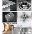 Cefito Kitchen Sink 45x30cm Stainless Steel Single Bowl