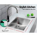 Cefito 44x44cm Stainless Steel Kitchen Sink Single Bowl