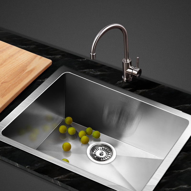 Cefito Kitchen Sink 51x45cm Stainless Steel Single Bowl