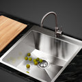 Cefito Kitchen Sink 53x50cm Stainless Steel Single Bowl Silver