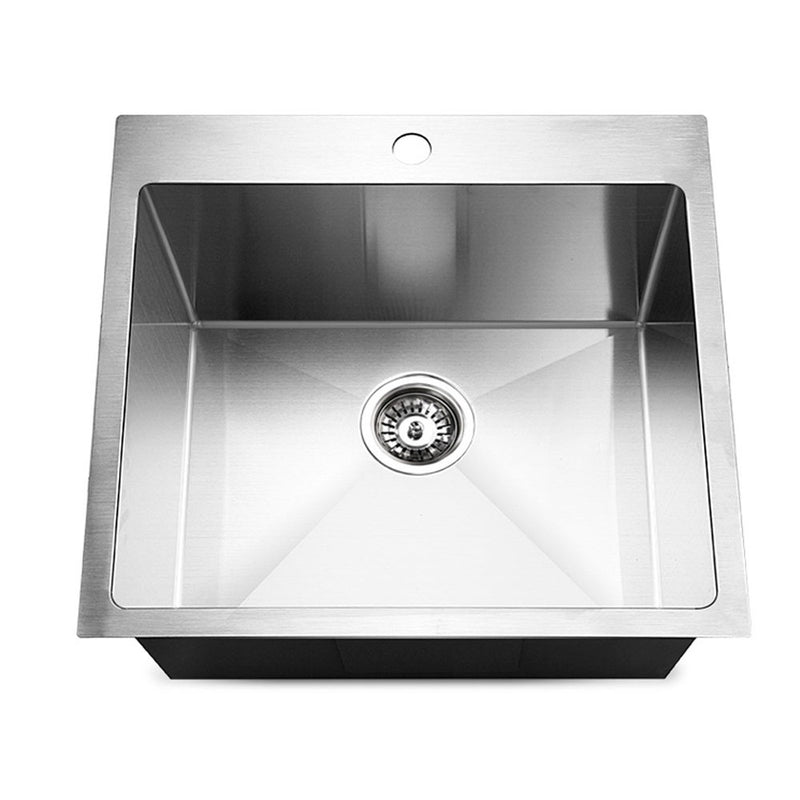 Cefito Kitchen Sink 53x50cm Stainless Steel Single Bowl Silver