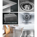 Cefito Stainless Steel Kitchen Sink 60x45cm Single Bowl Silver