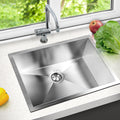 Cefito Stainless Steel Kitchen Sink 60x45cm Single Bowl Silver