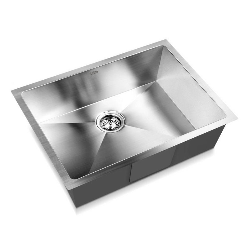 Cefito Stainless Steel Kitchen Sink 60x45cm Single Bowl Silver