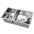 Cefito Kitchen Sink 71x45cm Stainless Steel Double Bowl