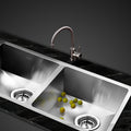 Cefito 77x45cm Stainless Steel Double Bowl Kitchen Sink