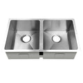 Cefito 77x45cm Stainless Steel Double Bowl Kitchen Sink