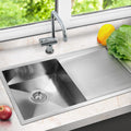 Cefito 96x45cm Stainless Steel Kitchen Sink Single Bowl