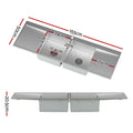 Cefito Stainless Steel Kitchen Sink 155x50cm Under/Top Mount