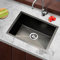 Cefito Kitchen Sink 45x30cm Stainless Steel Single Bowl Black