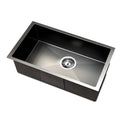 Cefito Kitchen Sink 45x30cm Stainless Steel Single Bowl Black
