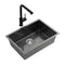 Cefito 30x45cm Stainless Steel Sink Single Bowl Black Mixer Tap