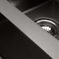 Cefito 44x44cm Stainless Steel Kitchen Sink Single Bowl Black