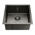 Cefito Kitchen Sink 51x45cm Stainless Steel Single Bowl Black