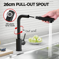 Cefito Stainless Steel Sink 60x45cm Single Bowl Pull Out Tap