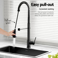 Cefito Stainless Steel Sink 70x45cm Single Bowl Pull Out Mixer