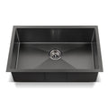 Cefito Kitchen Sink 70x45cm Stainless Steel Single Bowl Black