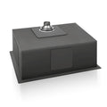 Cefito Kitchen Sink 70x45cm Stainless Steel Single Bowl Black