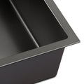 Cefito Kitchen Sink 70x45cm Stainless Steel Single Bowl Black