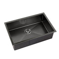 Cefito Kitchen Sink 70x45cm Stainless Steel Single Bowl Black