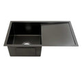 Cefito Kitchen Sink 75x45cm Stainless Steel Single Bowl Black