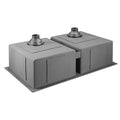 Cefito Kitchen Sink 77x45cm Stainless Steel Double Bowl Black