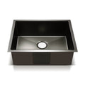 Cefito 60x45cm Stainless Steel Kitchen Sink Single Bowl Black