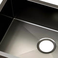 Cefito 60x45cm Stainless Steel Kitchen Sink Single Bowl Black