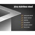 Cefito 60cm Stainless Steel Kitchen Sink Flush Mount Silver