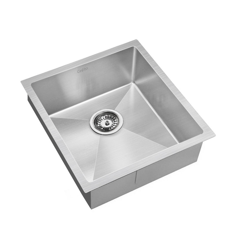 Cefito Stainless Steel Kitchen Sink 44x45cm Handmade