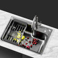 Cefito 61x43cm Stainless Steel Kitchen Sink Single Bowl Black