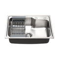 Cefito Kitchen Sink 61x43cm Stainless Steel Single Bowl Silver