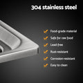 Cefito Kitchen Sink 61x43cm Stainless Steel Single Bowl Silver