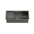 Cefito Kitchen Sink 81x45cm Stainless Steel Single Bowl Black