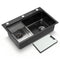 Cefito Kitchen Sink 304 Stainless Steel Bar Sink Millet Grain Water Basin Sink
