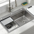 Cefito 304 Stainless Steel Kitchen Sink Bar Basin Millet Grain
