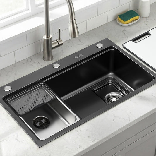 Cefito 304 Stainless Steel Kitchen Sink Bar Millet Grain