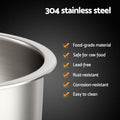 Cefito 43cm Round Stainless Steel Kitchen Sink Single Bowl Silver
