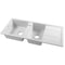 Cefito 1160x500mm Stone Kitchen Sink Double Bowl White