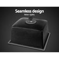 Cefito Stone Kitchen Sink 450x450mm Granite Black Under/Topmount