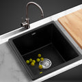Cefito Stone Kitchen Sink 450x450mm Granite Black Under/Topmount